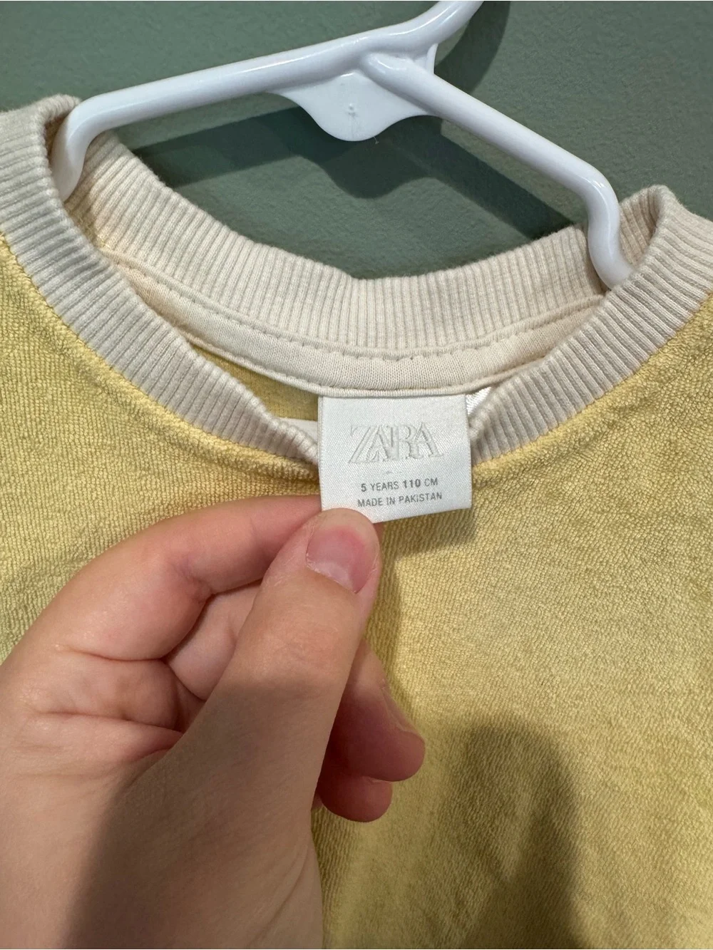 ZARA 2 piece toddler terry cloth outfit
